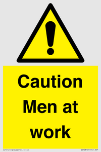 Caution Men at work